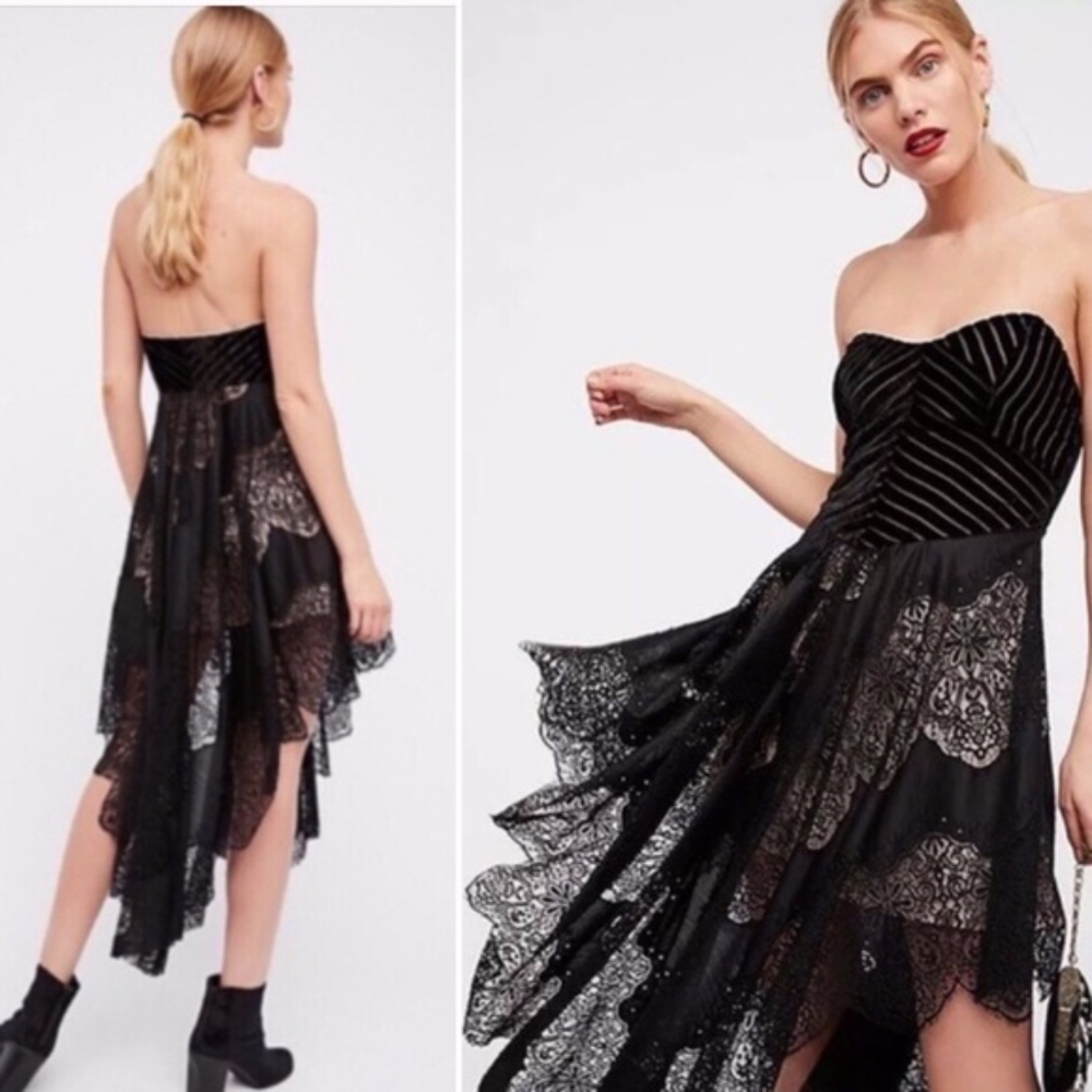 NWOT Free People Dark Fairy Midi Dress